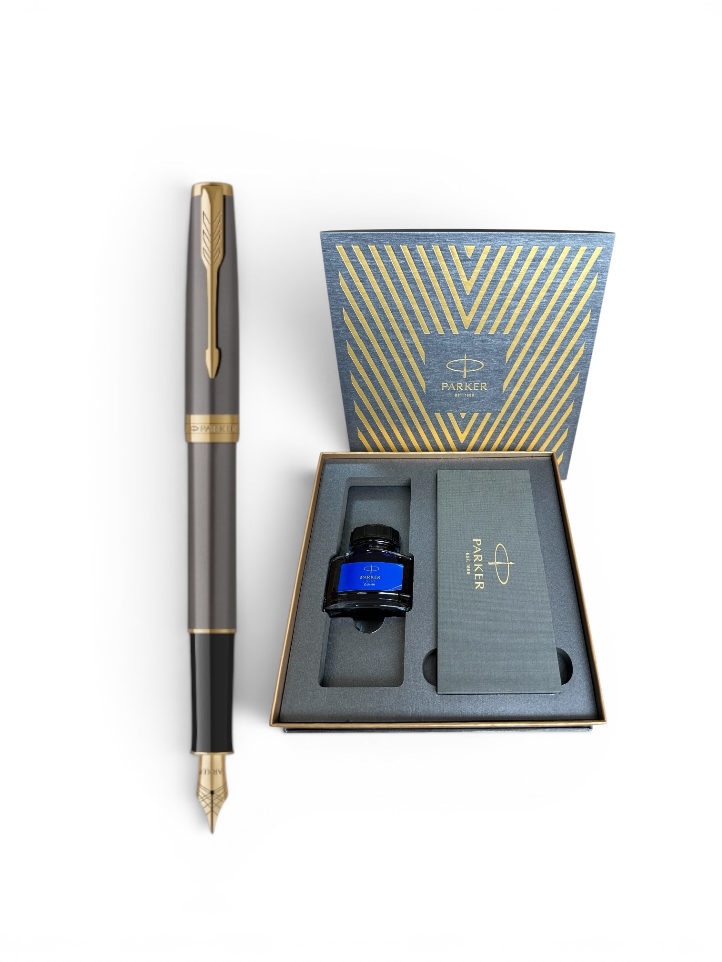 Bộ quà tặng bút máy Parker Sonnet Grey GT