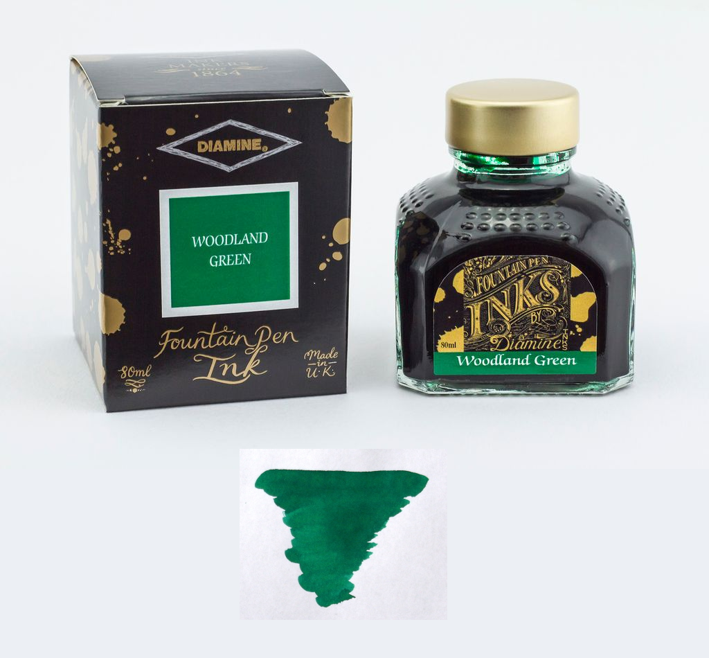 Lọ Mực Diamine Woodland Green 80ml