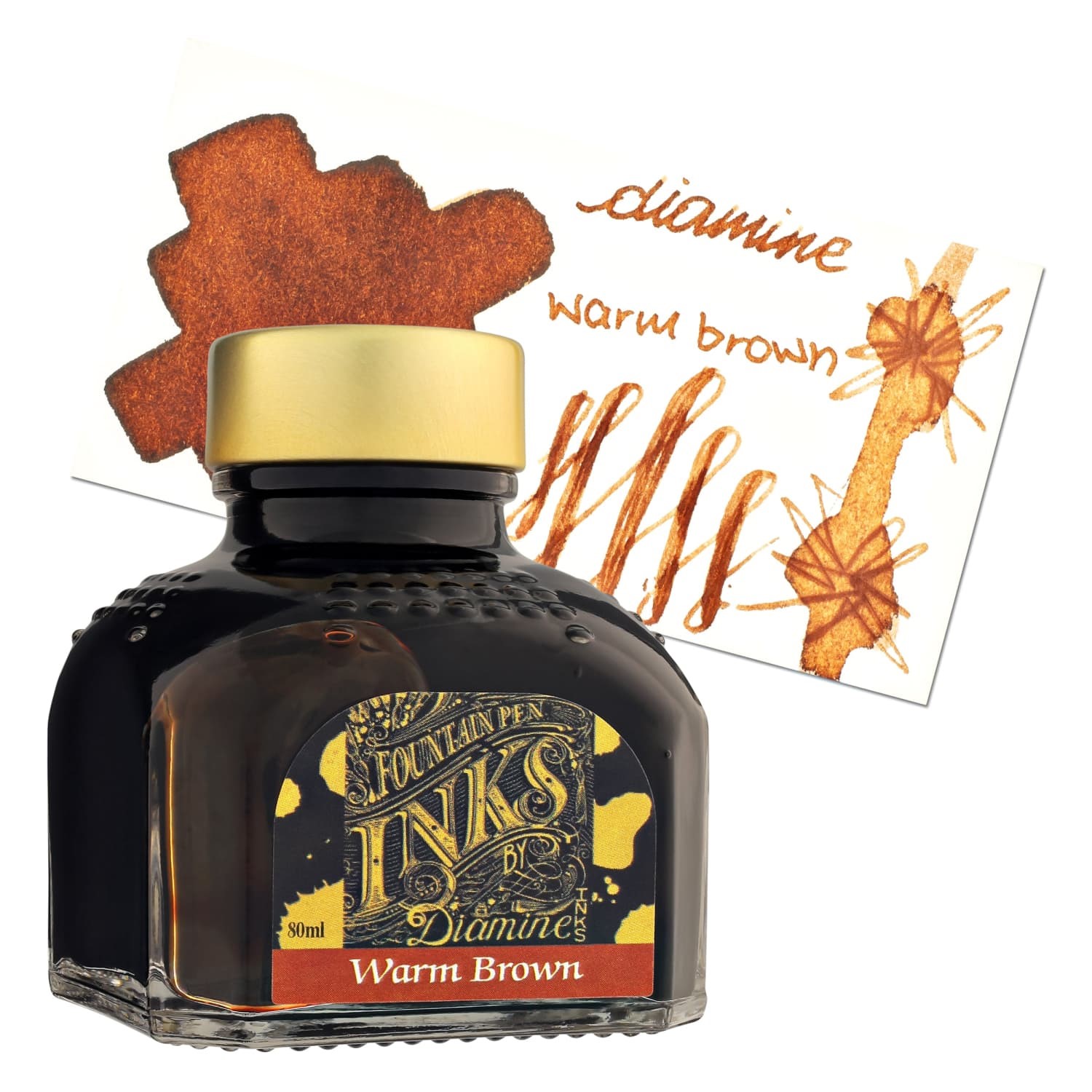 Lọ Mực Diamine Warm Brown 80ml
