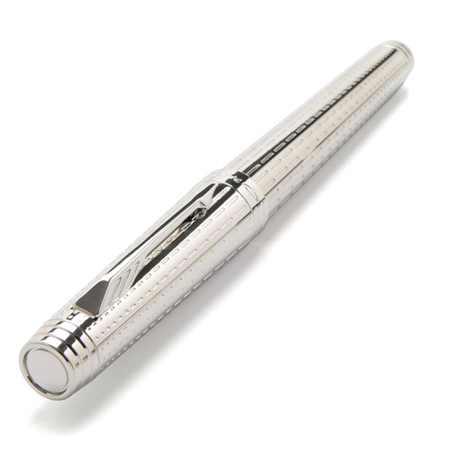 Bút dạ bi parker Premier 09 Silver cài trắng