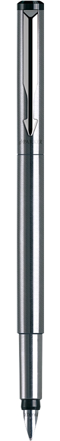 Bút máy Parker Vector vỏ thép cài trắng