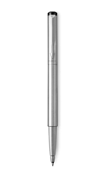 Bút dạ Parker Vector vỏ thép cài trắng