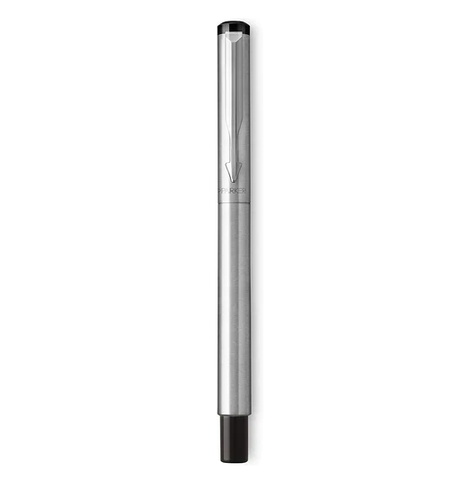 Bút dạ Parker Vector vỏ thép cài trắng