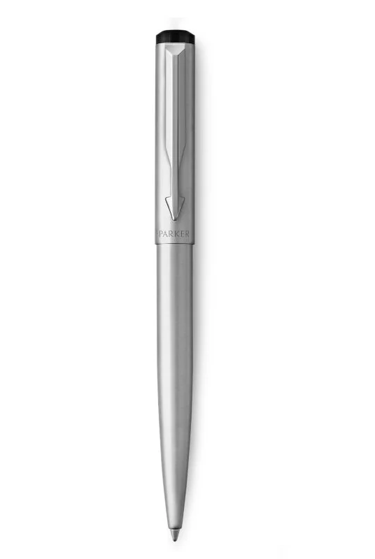 Bút bi Parker Vector vỏ thép cài trắng