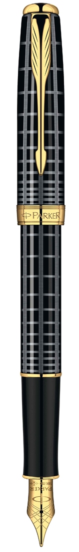 Bút máy Parker Sonnet 10 Grey Black cài vàng