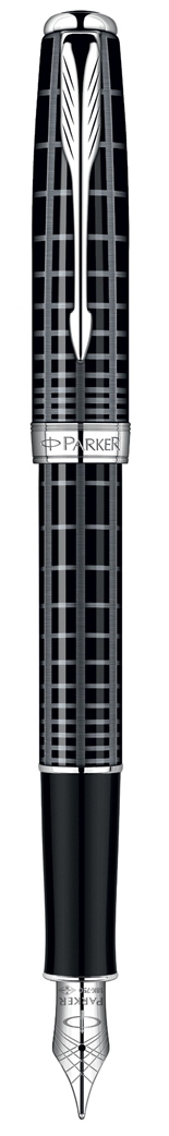 Bút máy Parker Sonnet 10 Grey Black cài trắng