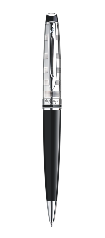 Bút bi Waterman Expert 3 Dulux black cài trắng