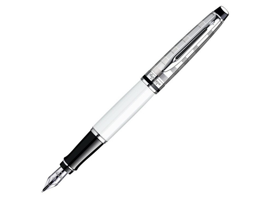Bút máy waterman Expert 3 Dulux white cài trắng