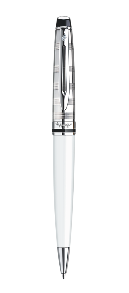 Bút bi waterman Expert 3 Dulux white cài trắng