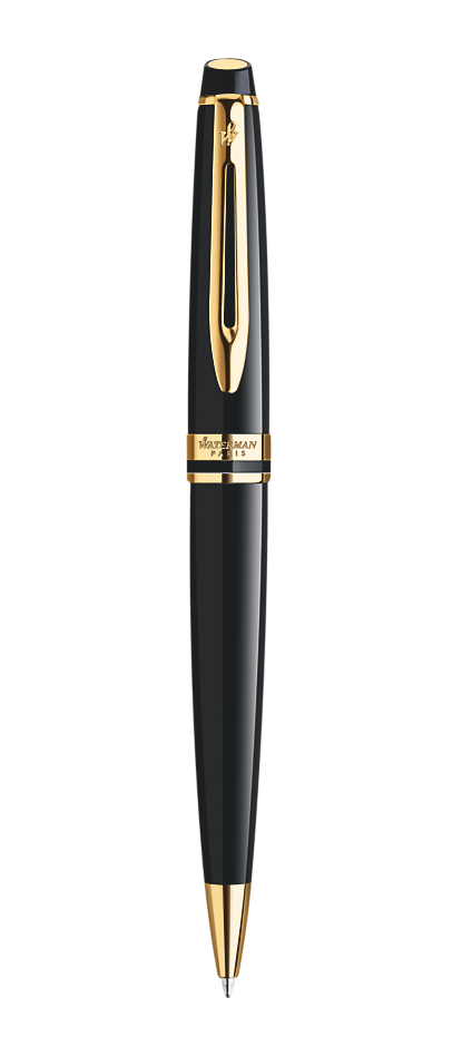 Bút bi Waterman Expert 3 Laque đen cài vàng