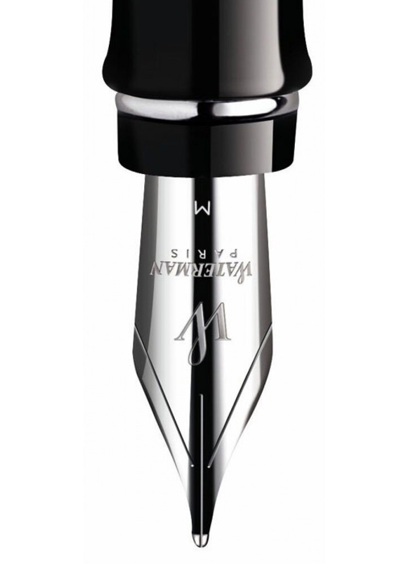 Bút máy Waterman expert 3 kim loại mờ cài trắng