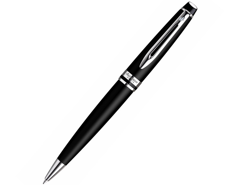 Bút bi Waterman Expert 3 kim loại mờ cài trắng