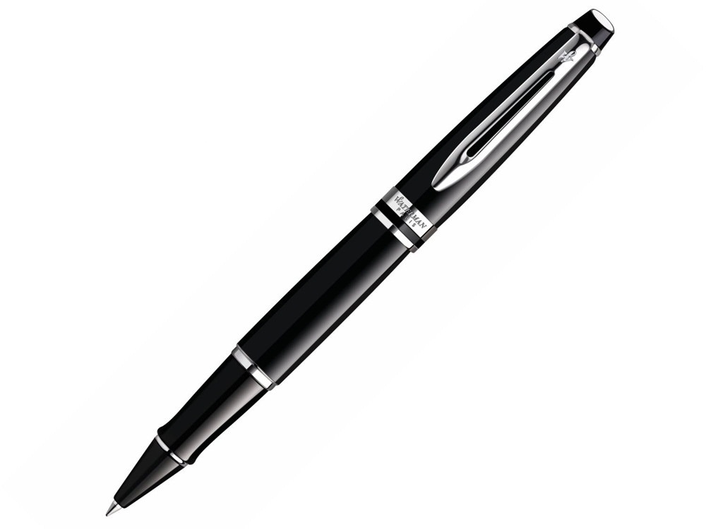 Bút dạ bi Waterman expert 3 Laque black cài trắng