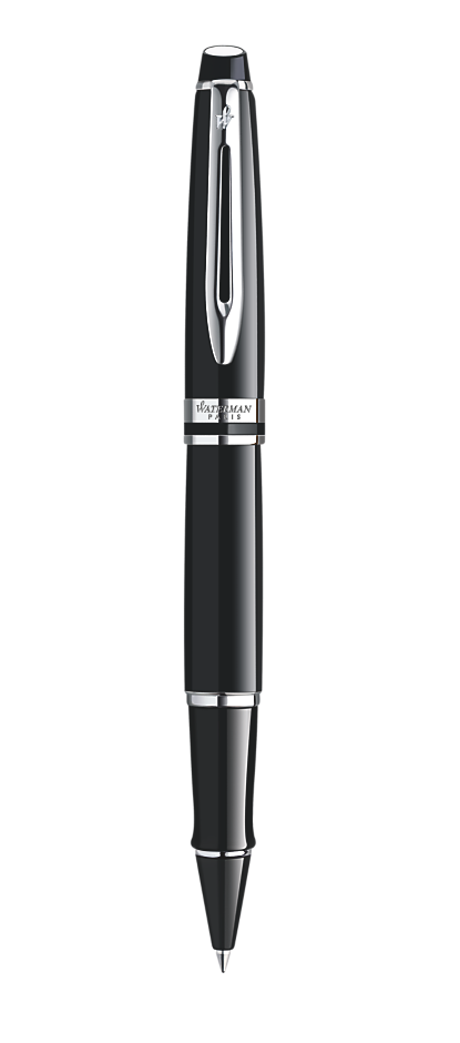 Bút dạ bi Waterman expert 3 Laque black cài trắng