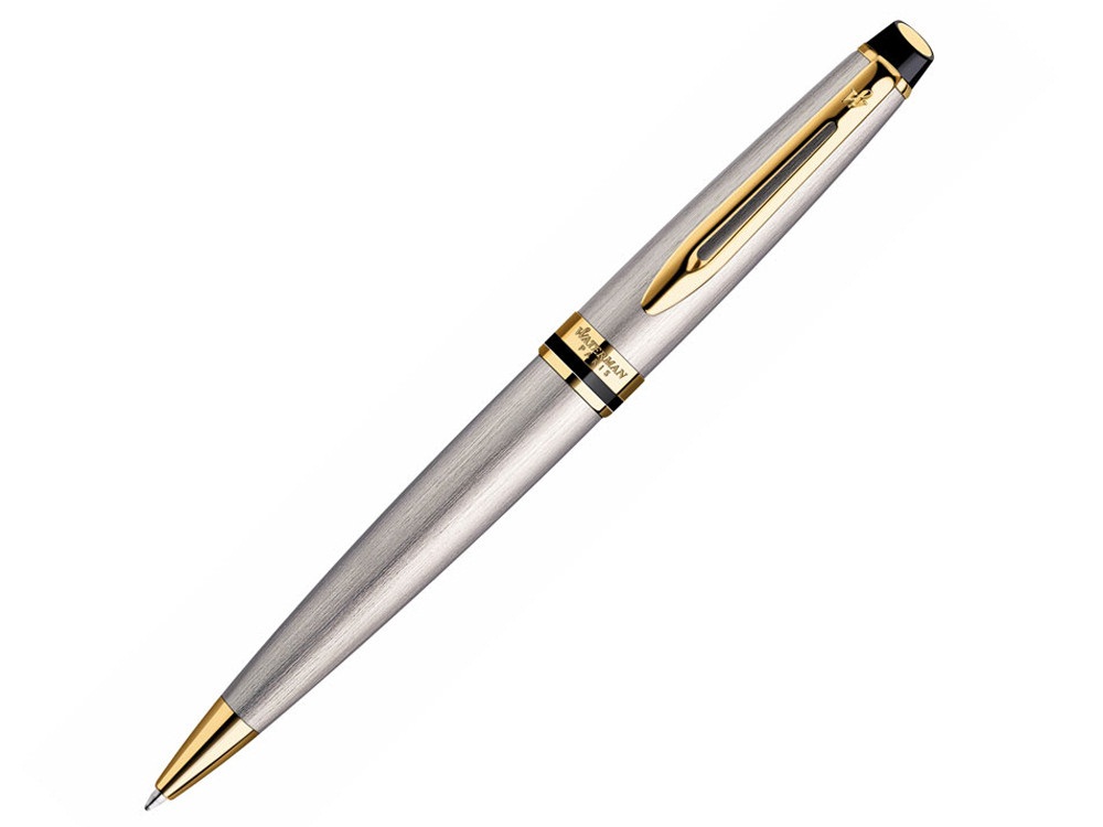 Bút bi waterman expert 3 vỏ thép cài vàng
