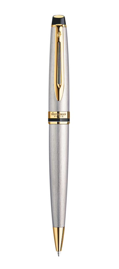 Bút bi waterman expert 3 vỏ thép cài vàng