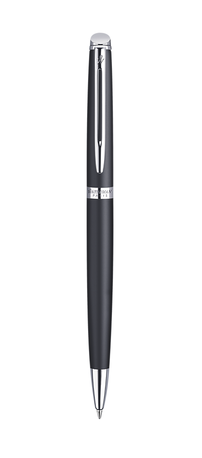 Bút bi Waterman Hemisphere 10 đen mờ cài trắng
