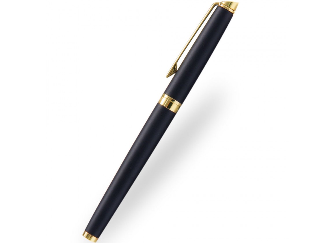 Bút dạ waterman hemisphere 10 đen mờ cài vàng