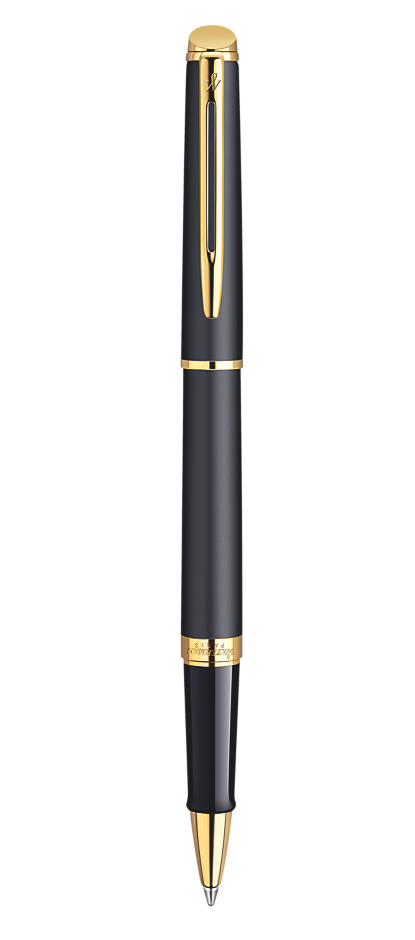 Bút dạ waterman hemisphere 10 đen mờ cài vàng