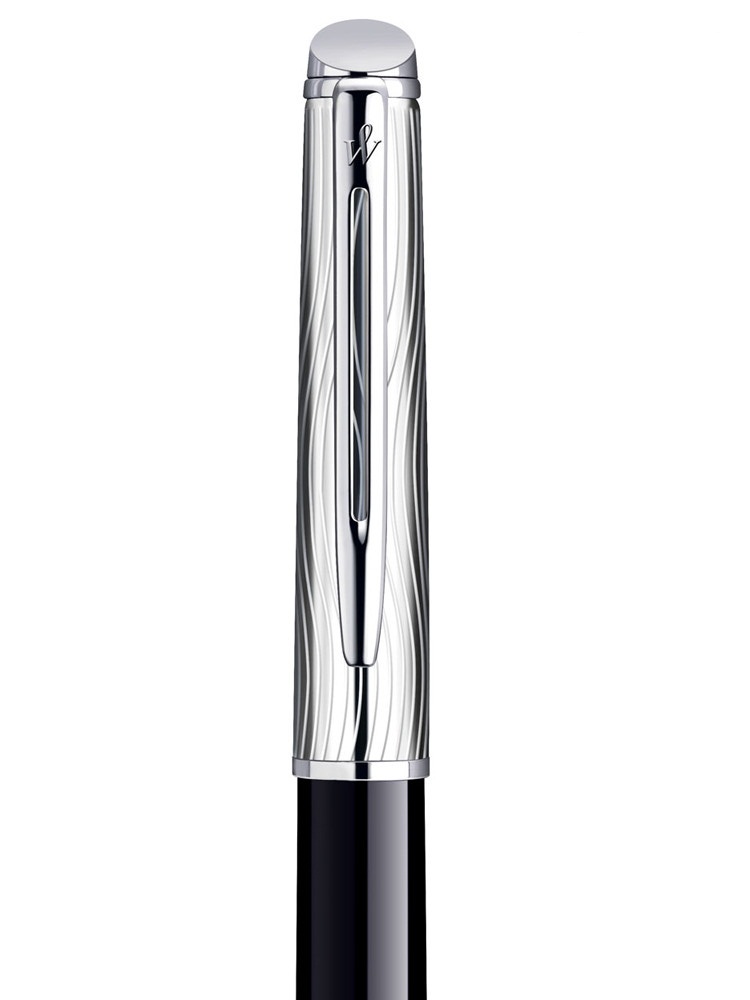 Bút dạ Waterman Hemisphere10 Duluxe Black cài trắng