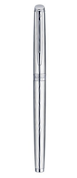 Bút máy Waterman Hemisphere10 Duluxe Metal cài trắng