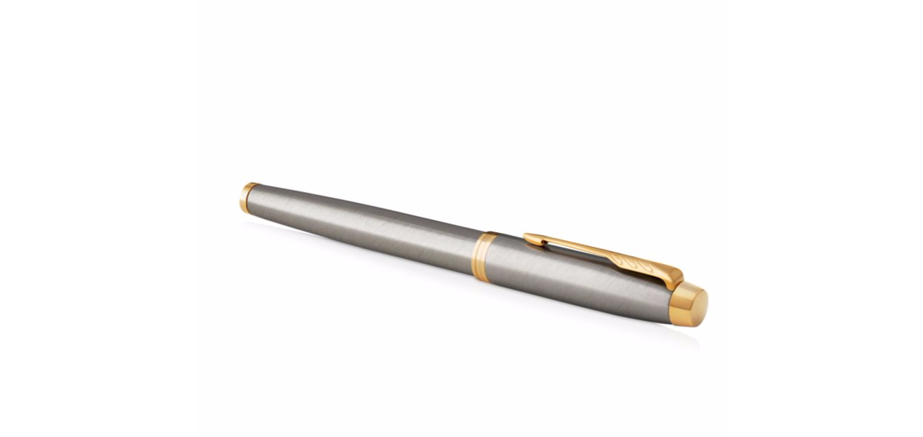 Bút dạ bi Parker IM 2017 Brushed Metal cài vàng