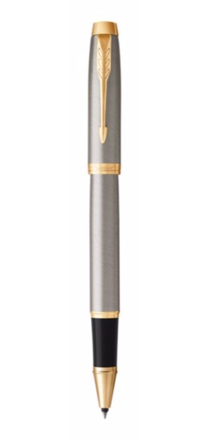 Bút dạ bi Parker IM 2017 Brushed Metal cài vàng