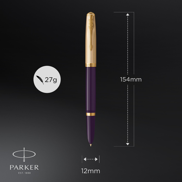 Bút máy Parker 51 DLX Plum GT