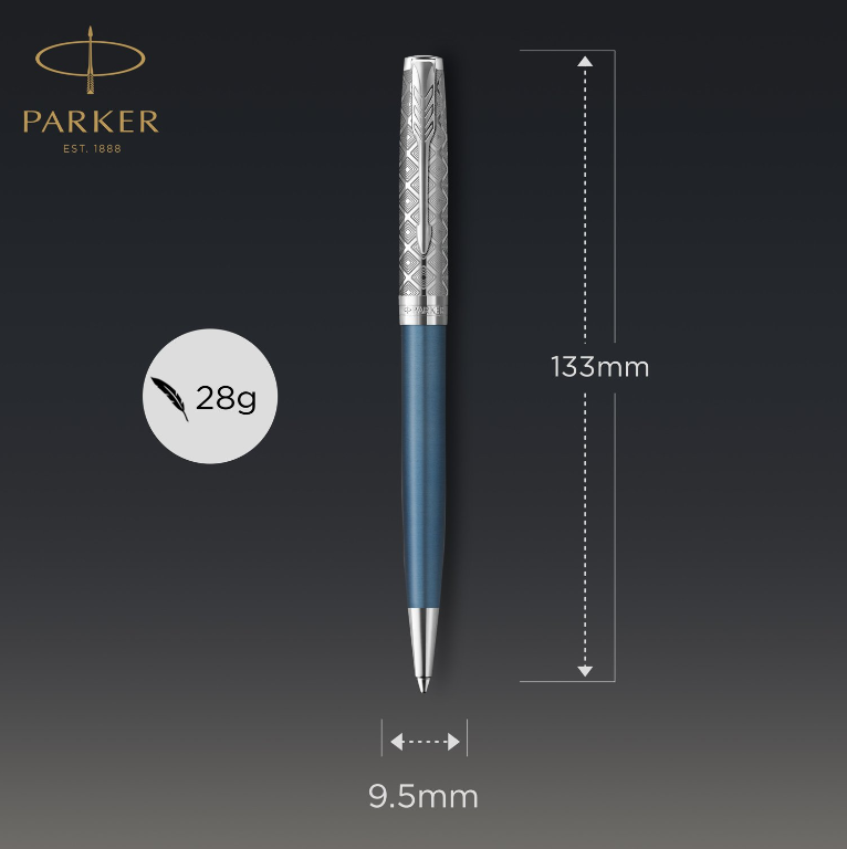 Bút bi Parker SONNET 21 METAL BLU CT