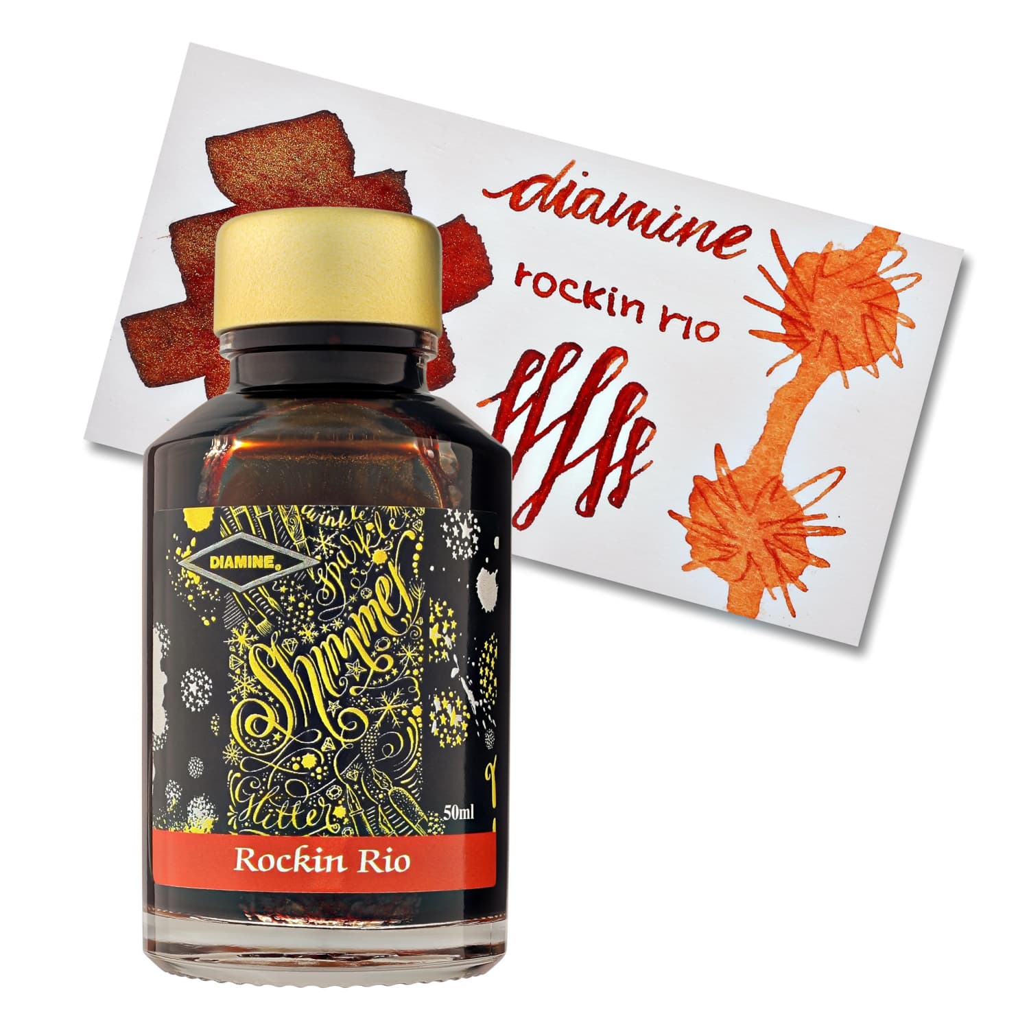 Lọ Mực Diamine Shimmer Rockin Rio 50ml