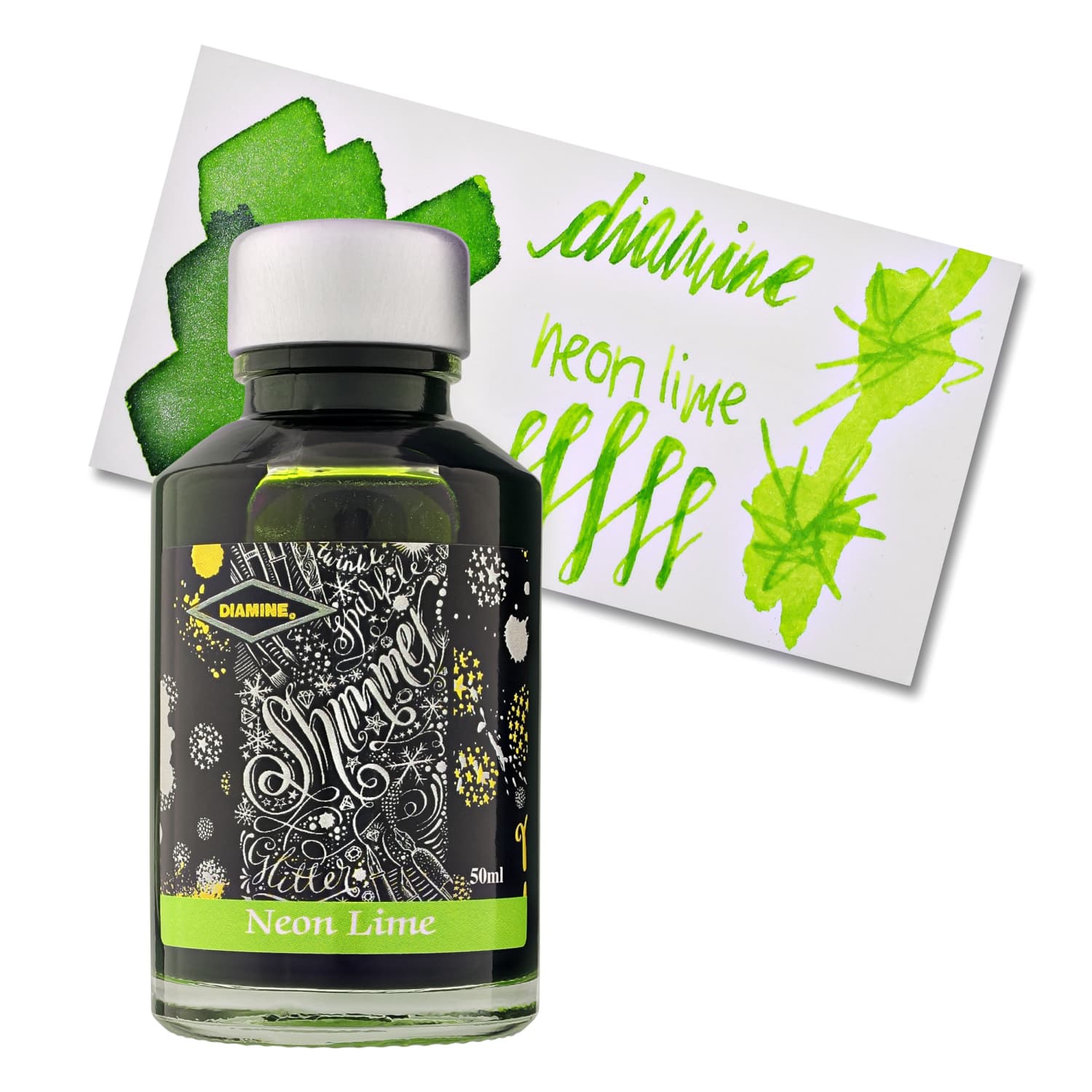 Lọ Mực Diamine Shimmer Neon Lime 50ml