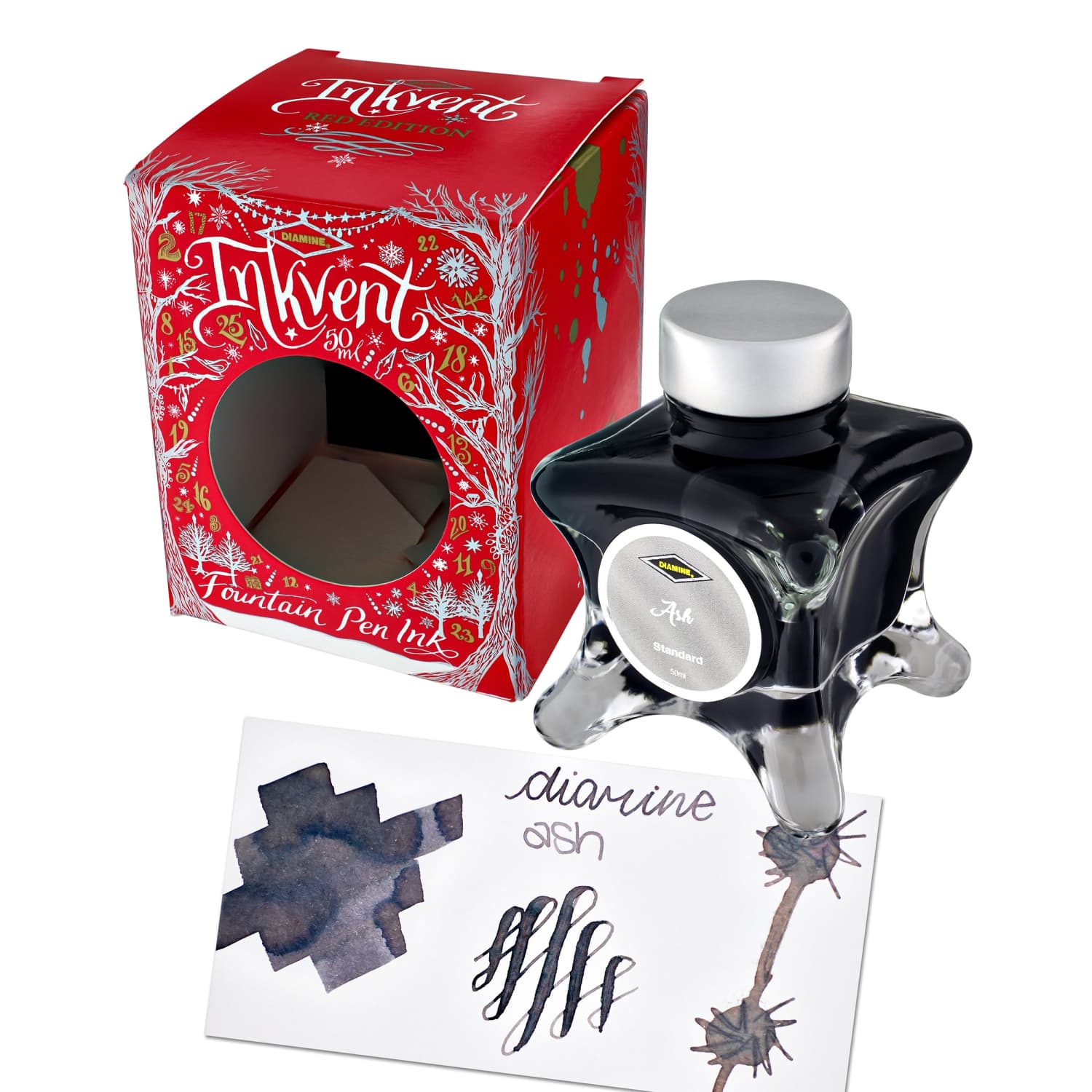 Lọ Mực Diamine Inkvent Red Edition Ash Standard 50ml