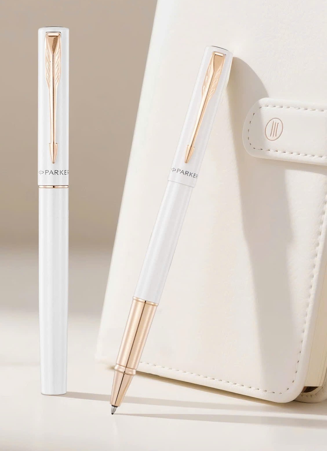 Bút dạ bi Parker Vector XL Premium White Pink Gold PVD