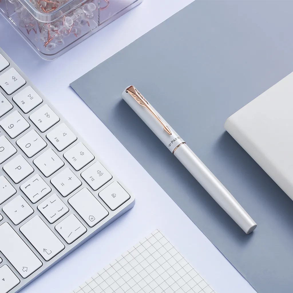 Bút dạ bi Parker Vector XL Premium White Pink Gold PVD