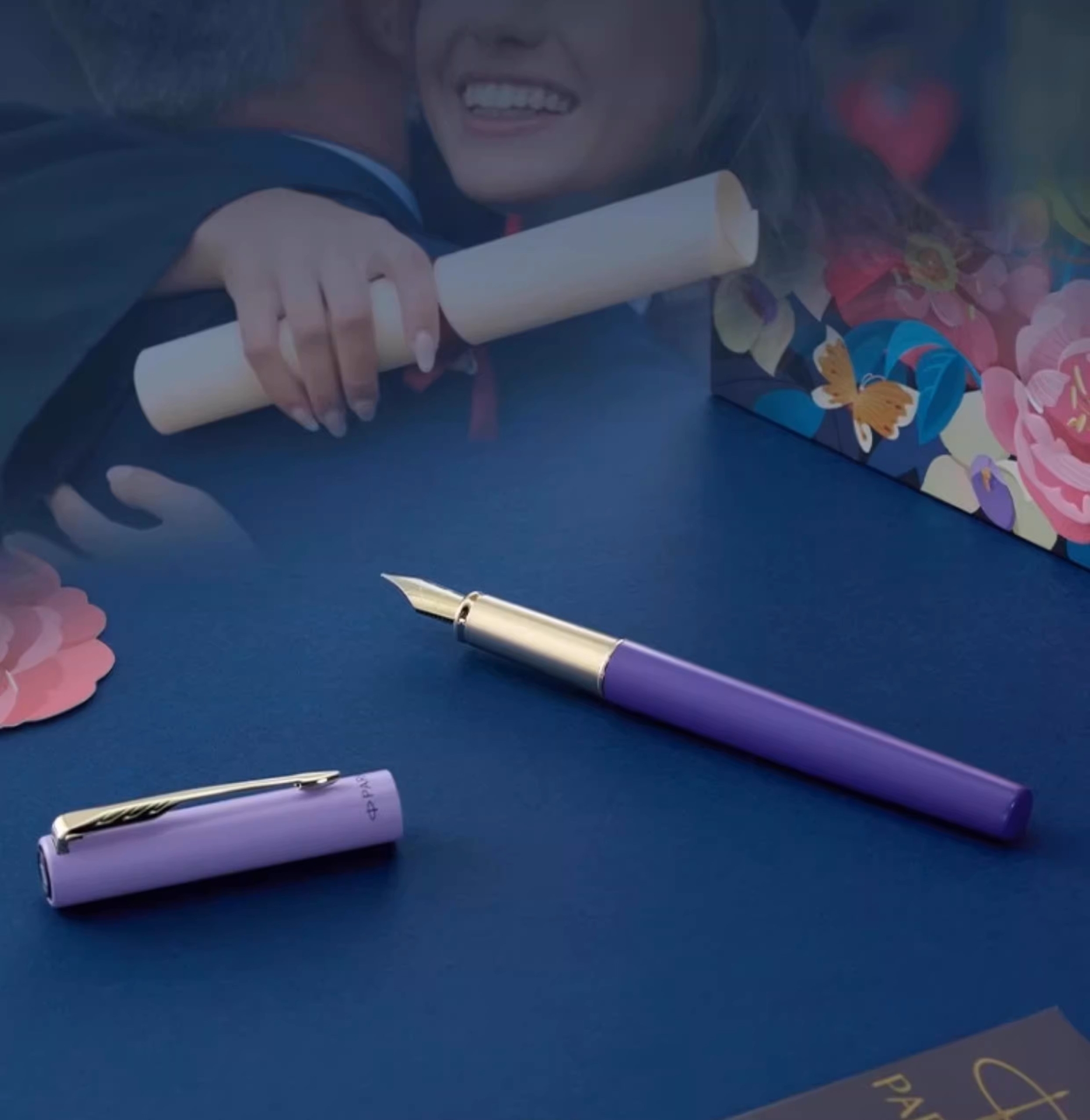 Bút máy Parker Vector XL Premium Purple Champange GT FP