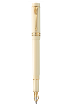 Bút máy Parker Duofold 14 Centennial Ivory cài vàng
