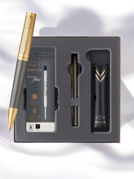 Bút bi Parker Ingenuity Pioneers Collection Grey GT (Gift box)