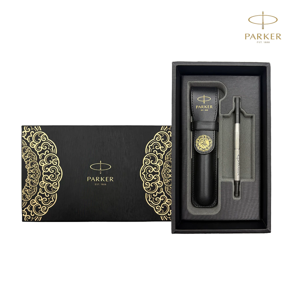 Bộ quà tặng bút dạ bi Parker Ingenuty Horse  Black GT