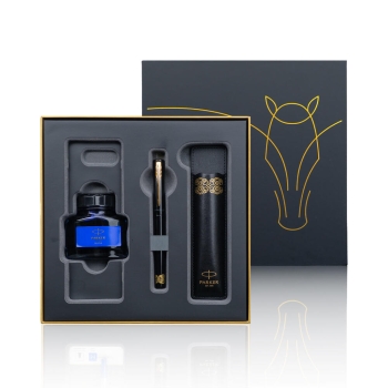 Bộ quà tặng bút máy Parker Vector XL Horse Black GT