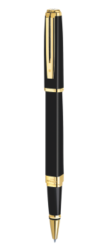 Bút dạ Waterman Exception slim black cài vàng