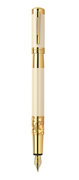 Bút máy Waterman Elegance Ivory cài vàng