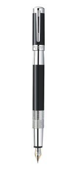 Bút máy Waterman Elegance black cài trắng