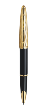 Bút dạ Waterman Carene Essential black nắp vàng cài vàng