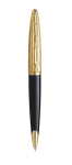 Bút bi Waterman Carene Essential black nắp vàng cài vàng