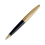 Bút bi Waterman Carene Essential black nắp vàng cài vàng