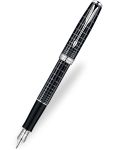 Bút máy Parker Sonnet 10 Grey Black cài trắng