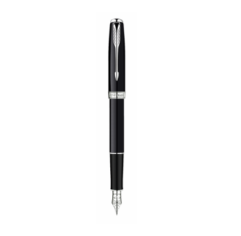 Bút máy Parker Sonnet 07 Lauqe black cài trắng