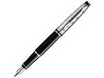 Bút máy waterman Expert 3 Dulux black cài trắng