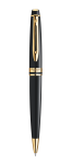 Bút bi Waterman Expert 3 Laque đen cài vàng