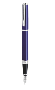 Bút máy Waterman Exception slim Blue cài trắng